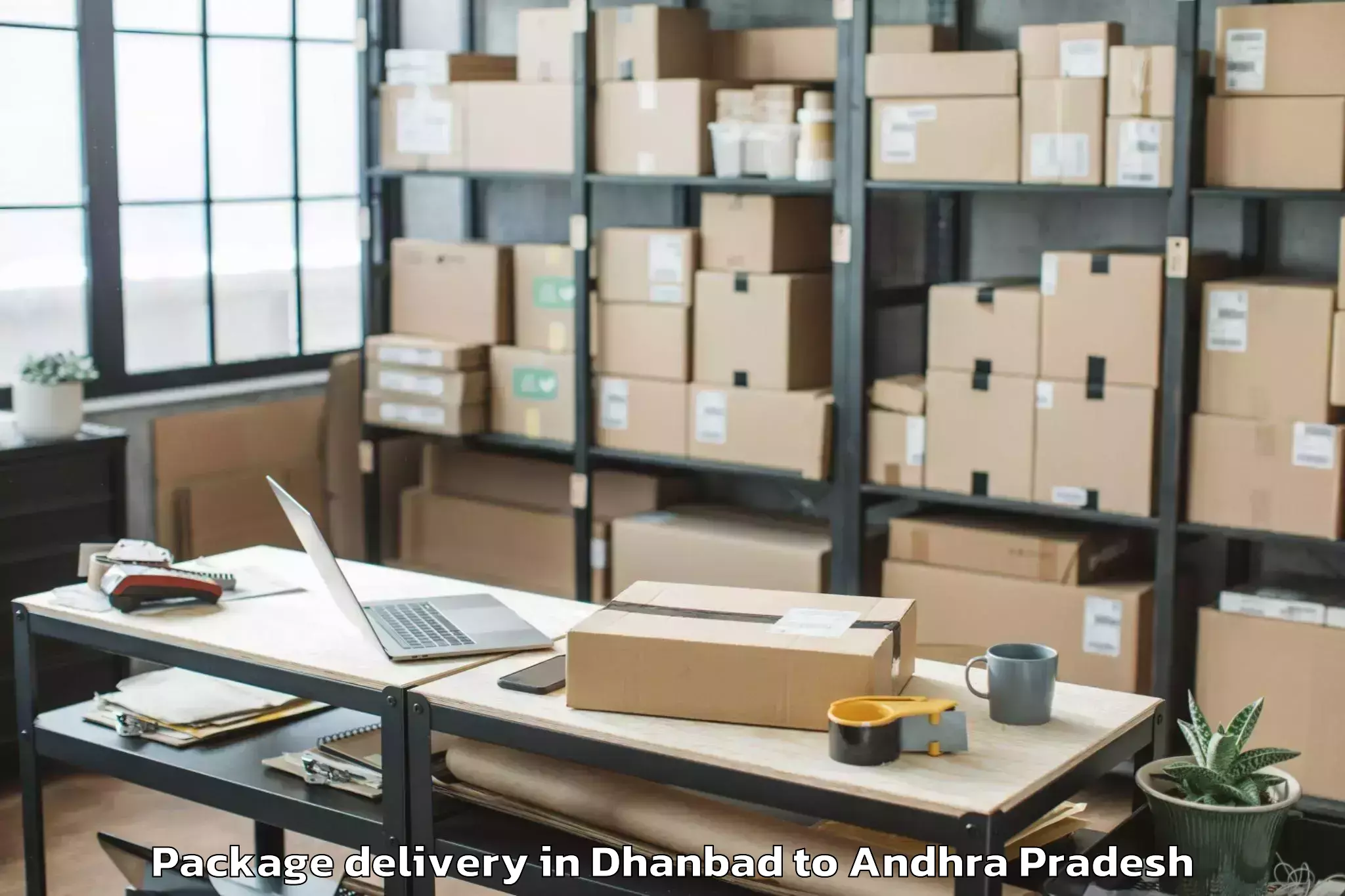 Reliable Dhanbad to Dr Ntr University Of Health Sc Package Delivery